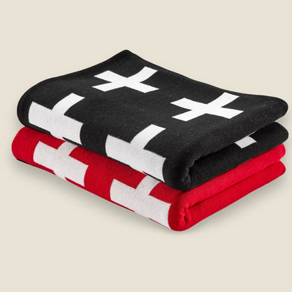 Swiss Cross 100% Cotton Dog Blankets - Code SALE15 for 15% off