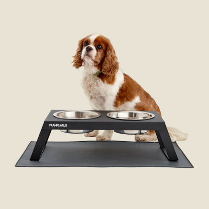 Elevated Metal Dog Feeder | Double (Foldable Legs) - Code SALE15 to get 15% off