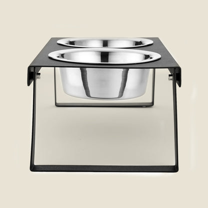 Elevated Metal Dog Feeder | Double (Foldable Legs) - Code SALE15 to get 15% off