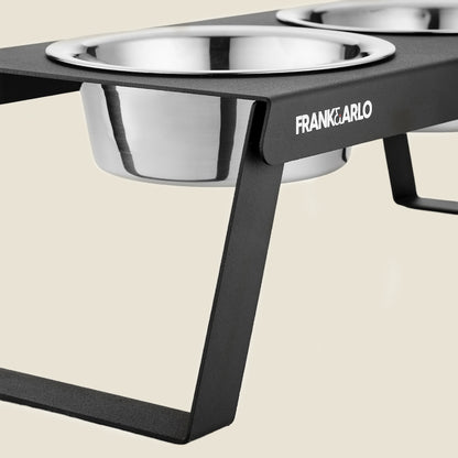 Elevated Metal Dog Feeder | Double (Foldable Legs) - Code SALE15 to get 15% off