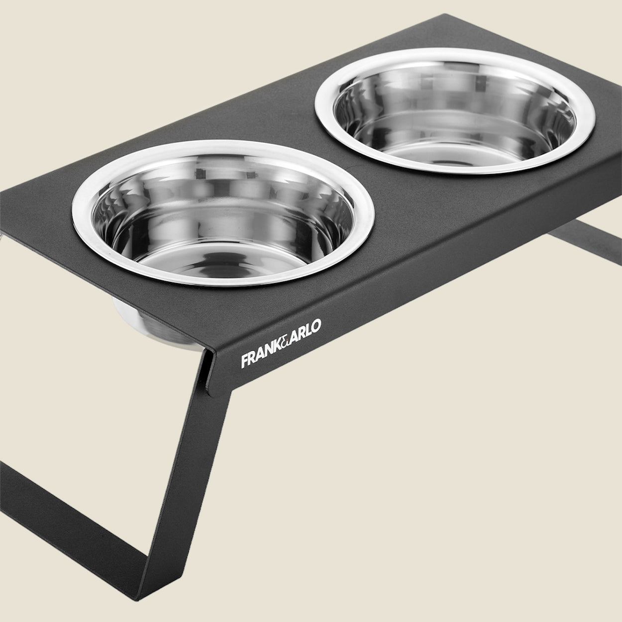 Elevated Metal Dog Feeder | Double (Foldable Legs) - Code SALE15 to get 15% off