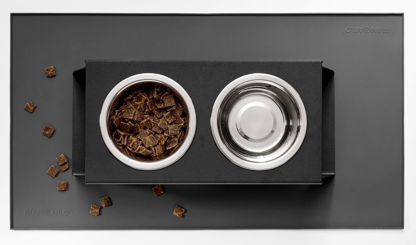 Elevated Metal Dog Feeder | Double (Foldable Legs) - Code SALE15 to get 15% off