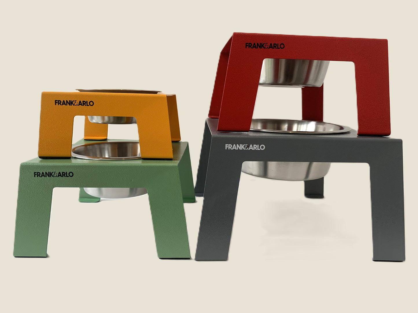 Coloured Elevated Metal Dog Feeder | Single - Code SALE20 to get 20%off