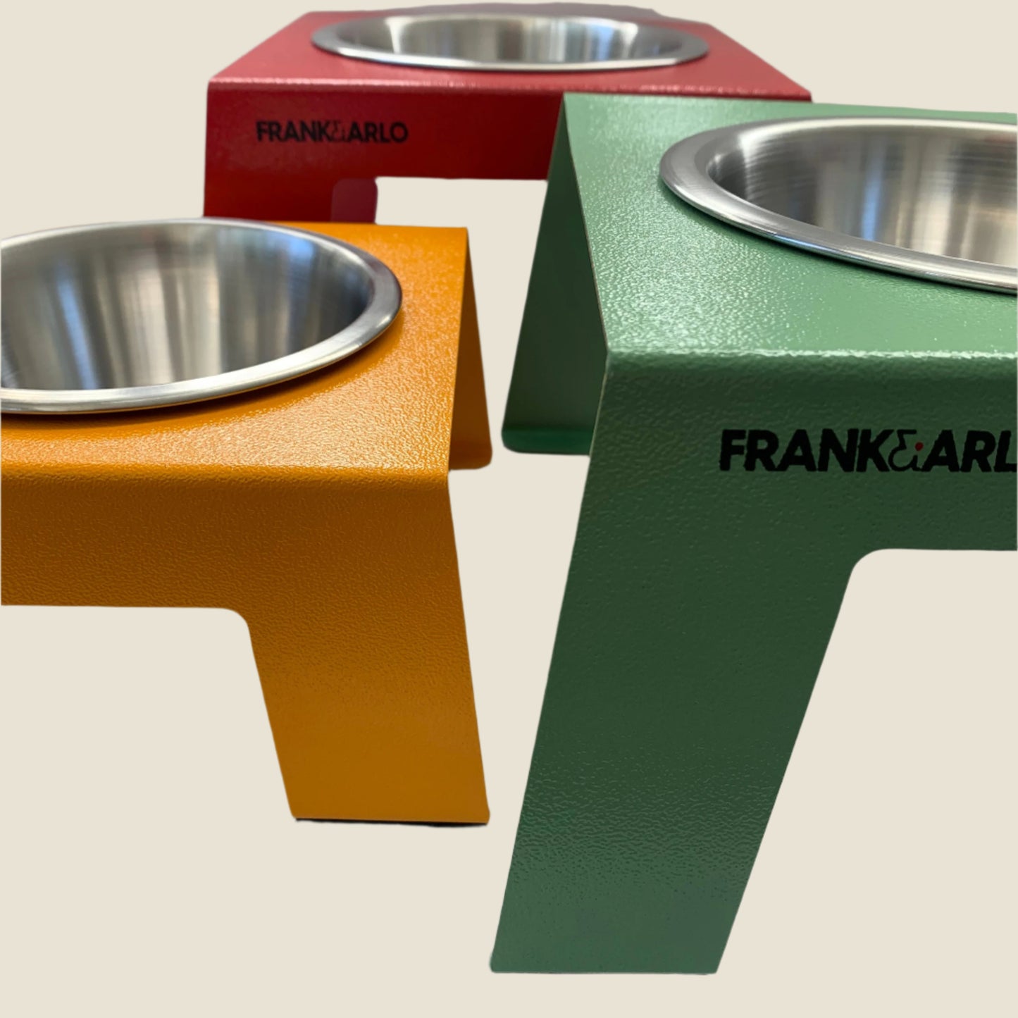 Coloured Elevated Metal Dog Feeder | Single - Code SALE20 to get 20%off