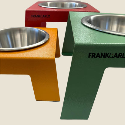 Coloured Elevated Metal Dog Feeder | Single - Code SALE20 to get 20%off